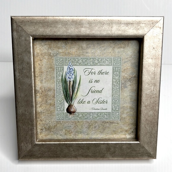 Decor Picture in Gold Frame “For there is no friend like a Sister” - Picture 4 of 4